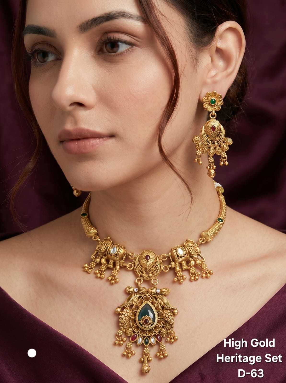 YNF Wholesale Brass Necklaces Set  | Surat Manufacturer