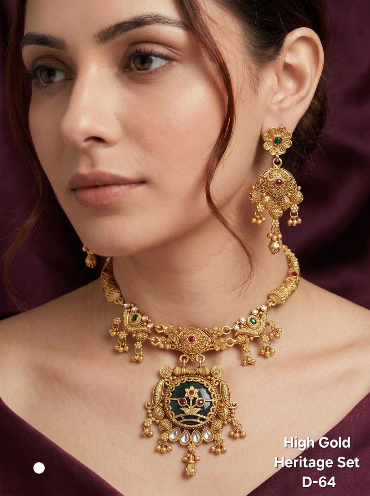 YNF Wholesale Brass Necklaces Set  | Surat Manufacturer