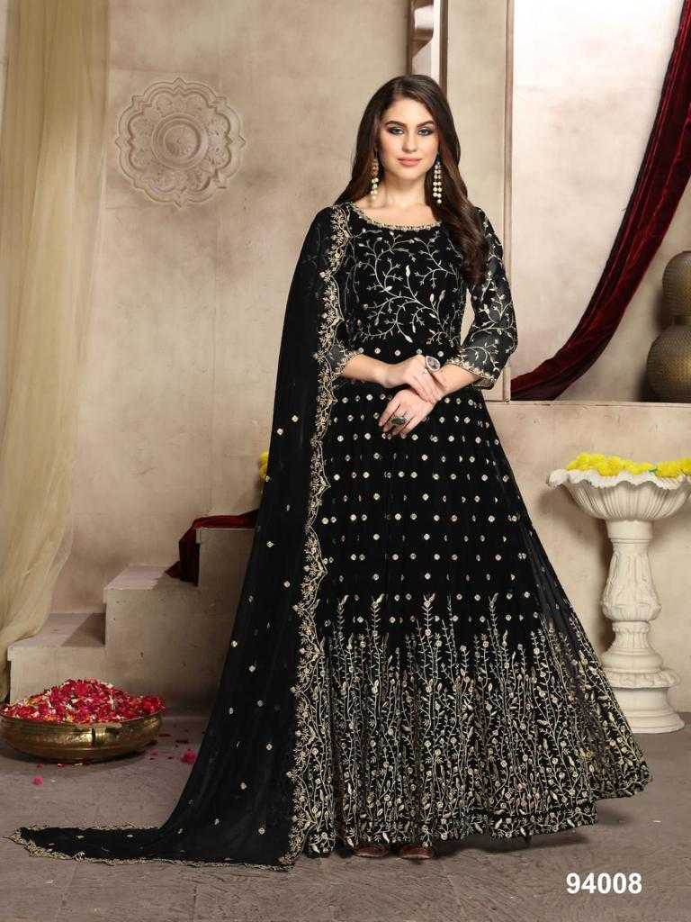 YNF Wholesale Faux Georgette Embroidery Gowns  | Surat Manufacturer