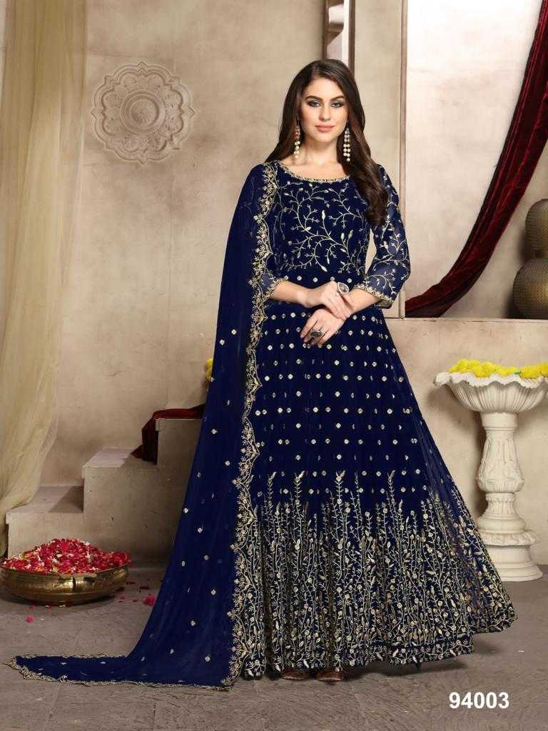 YNF Wholesale Faux Georgette Embroidery Gowns  | Surat Manufacturer