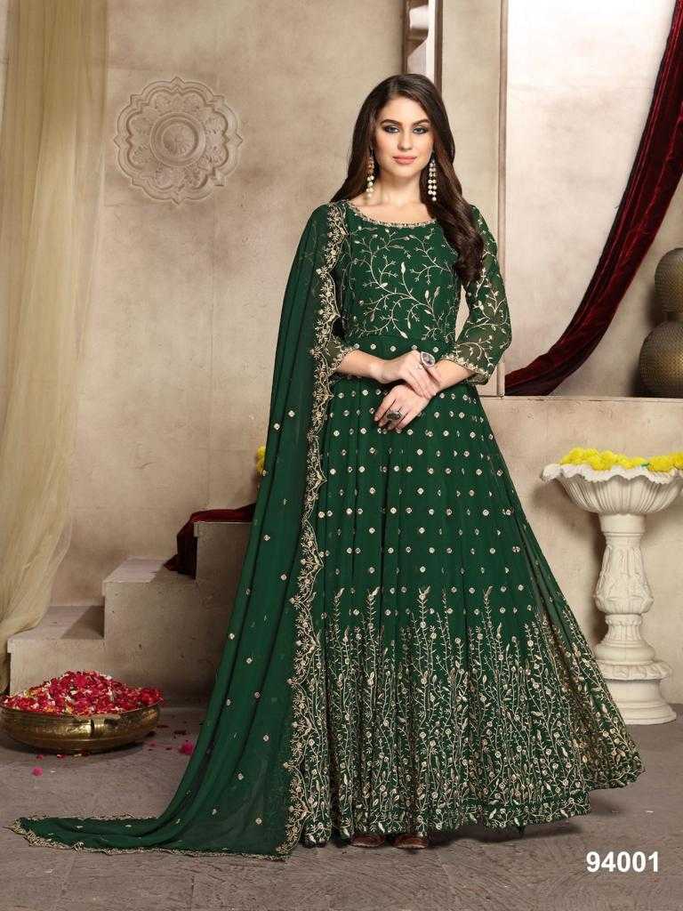 YNF Wholesale Faux Georgette Embroidery Gowns  | Surat Manufacturer