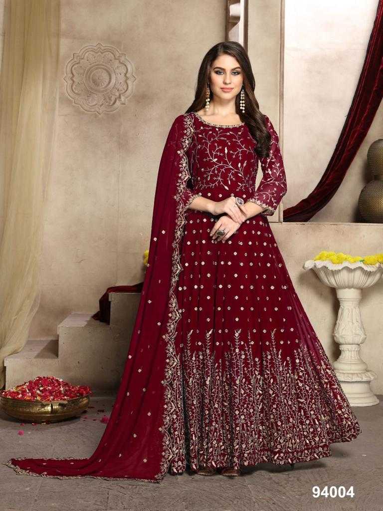 YNF Wholesale Faux Georgette Embroidery Gowns  | Surat Manufacturer
