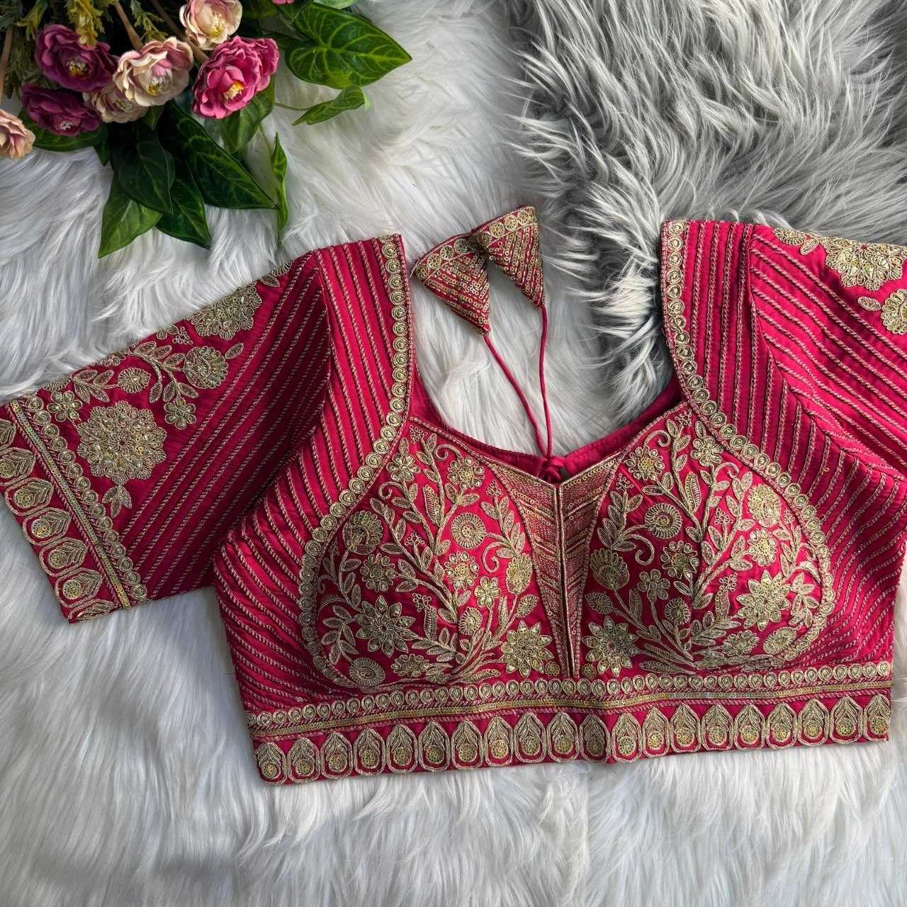 YNF Wholesale Silk V-Neck Blouses  | Surat Manufacturer