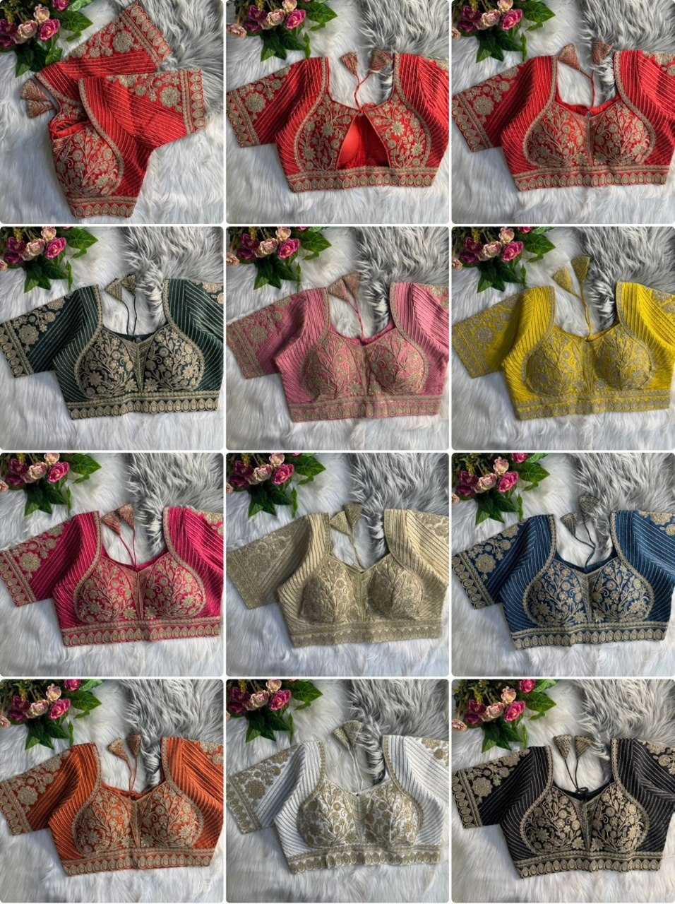 YNF Wholesale Silk V-Neck Blouses  | Surat Manufacturer