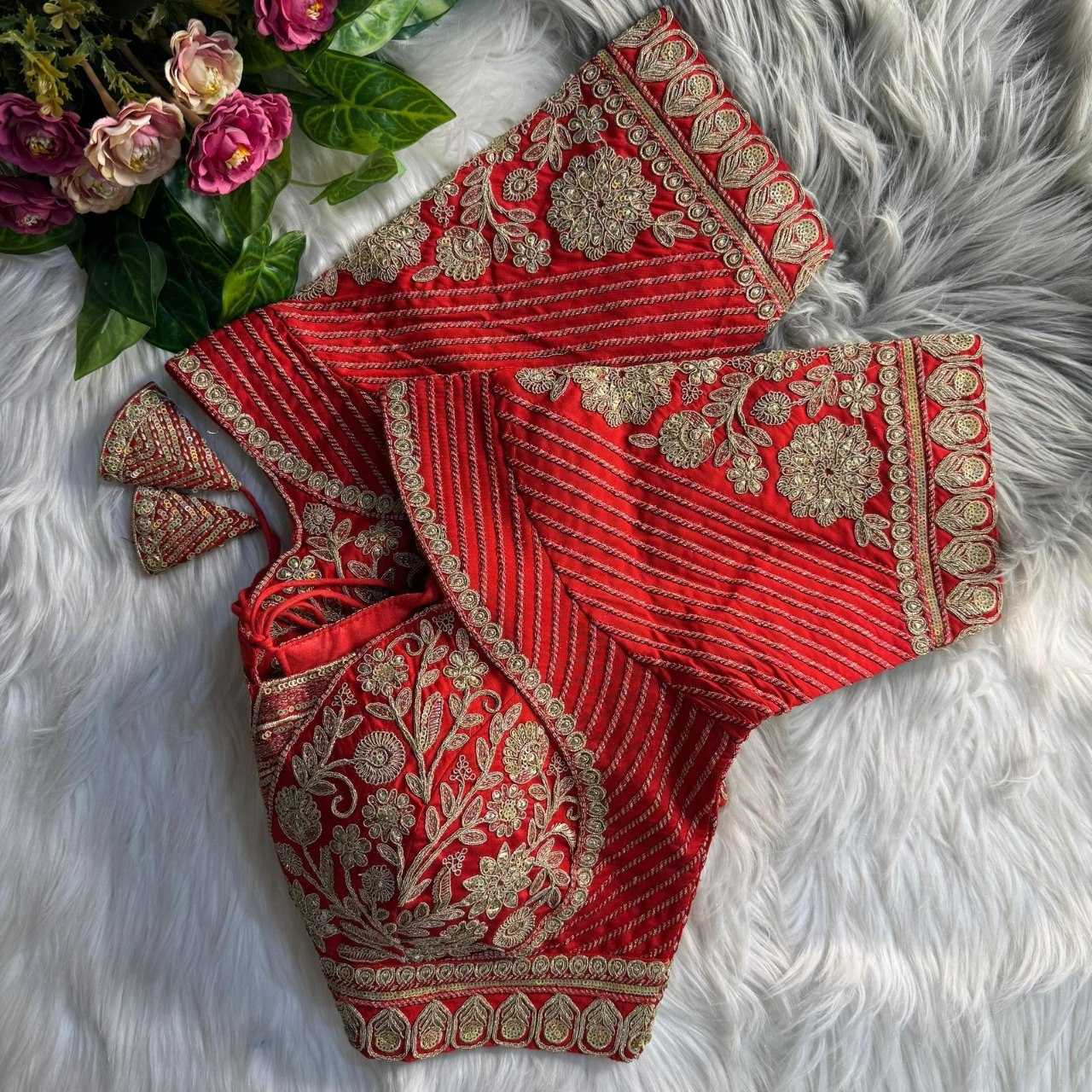 YNF Wholesale Silk V-Neck Blouses  | Surat Manufacturer