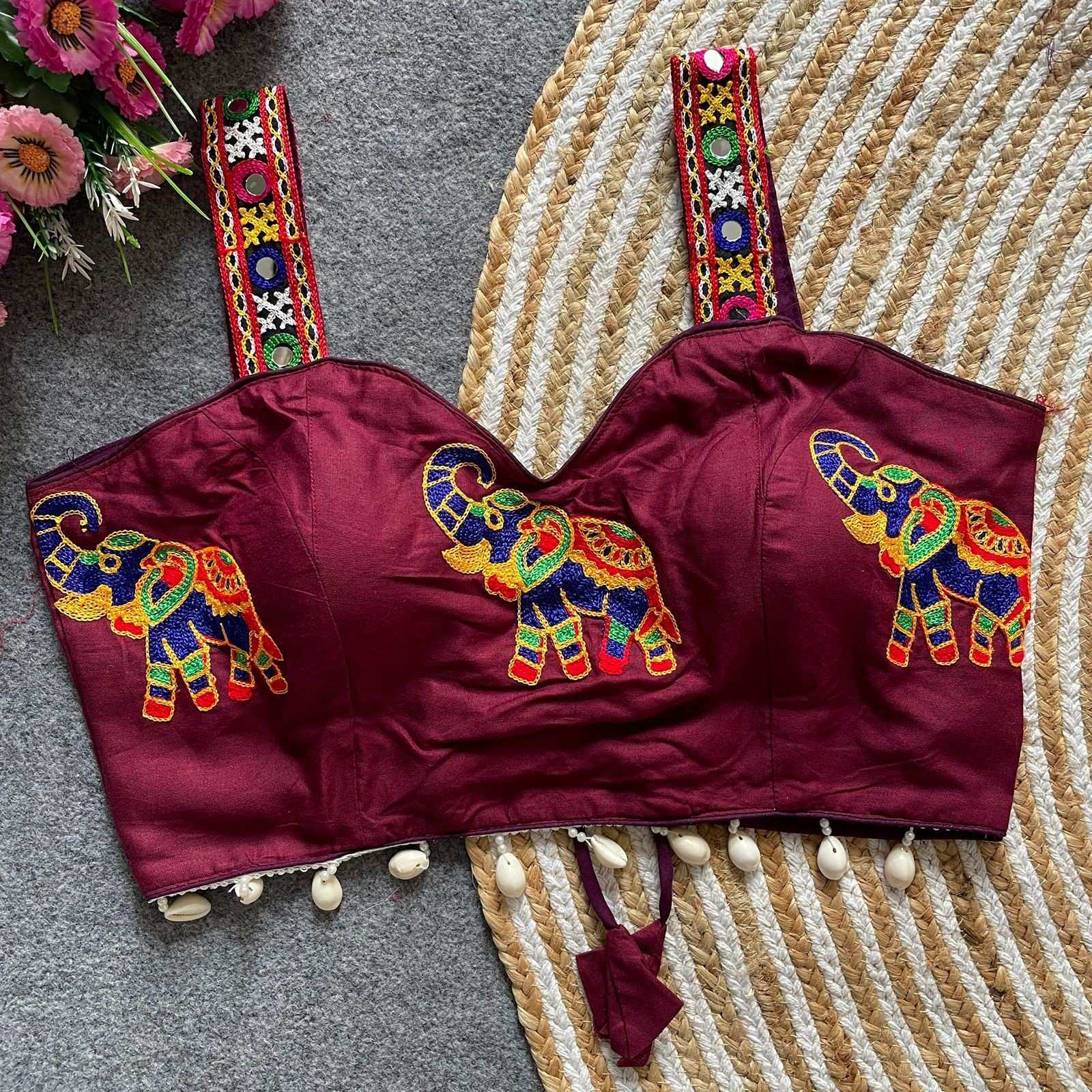 YNF Wholesale Cotton V-Neck Blouses  | Surat Manufacturer