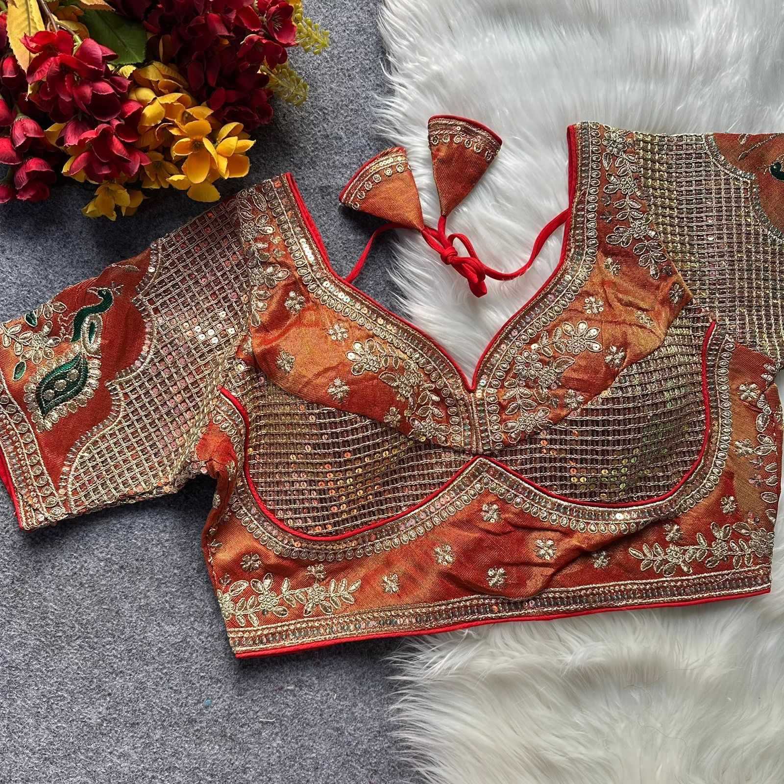 YNF Wholesale Silk V-Neck Blouses  | Surat Manufacturer