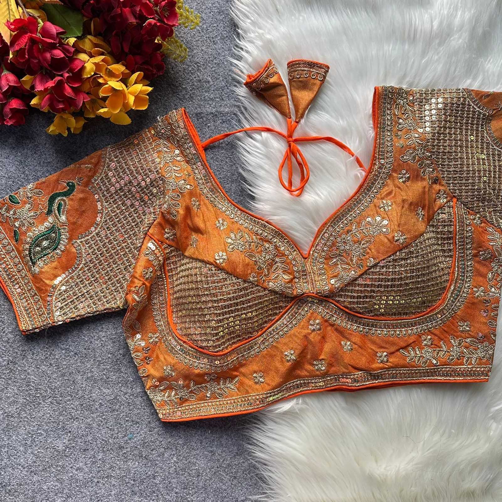 YNF Wholesale Silk V-Neck Blouses  | Surat Manufacturer