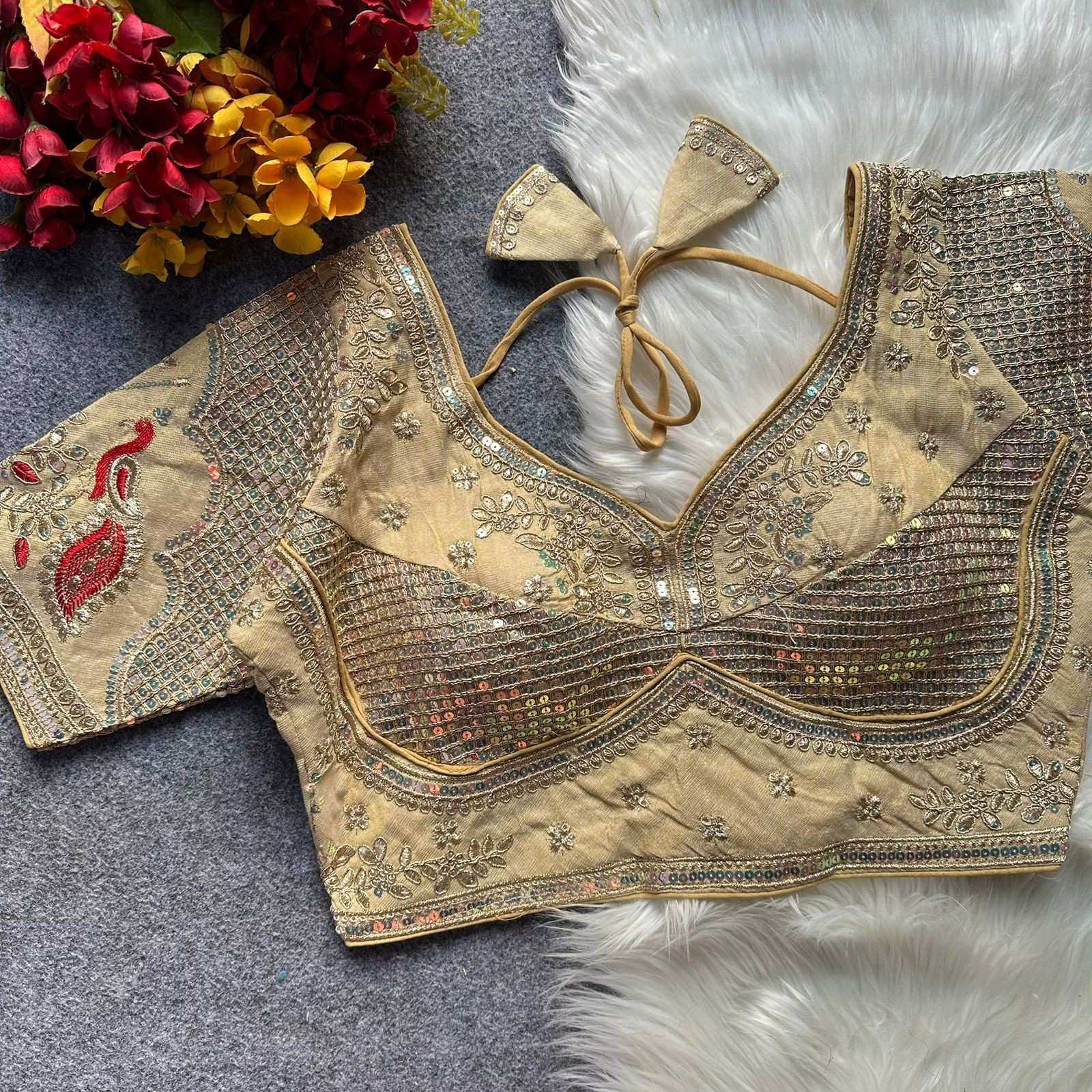 YNF Wholesale Silk V-Neck Blouses  | Surat Manufacturer