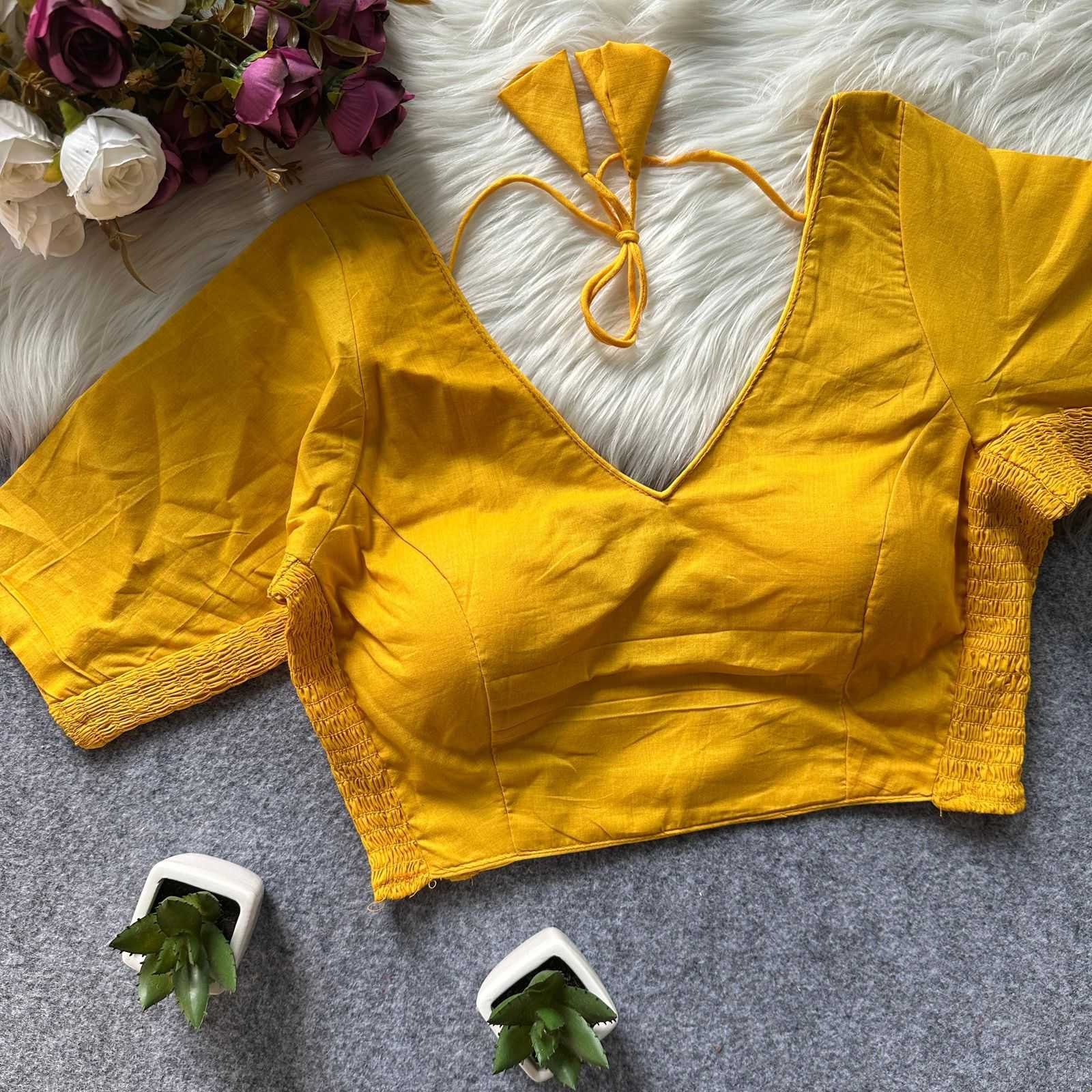 Keevaa Exporter  Silk Cotton Party Wear Blouse - YNF Online