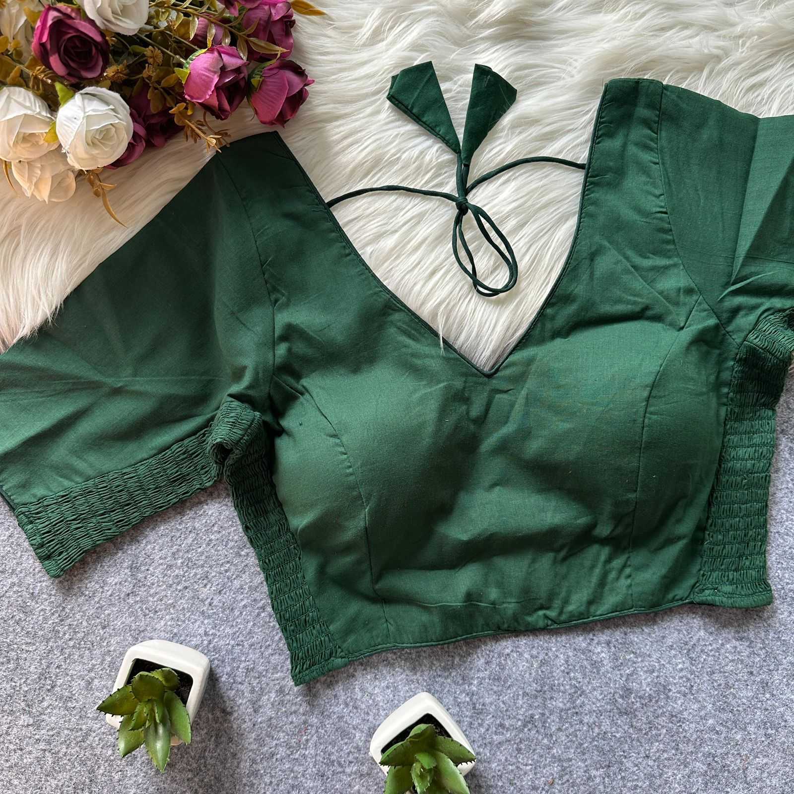 Keevaa Exporter  Silk Cotton Party Wear Blouse - YNF Online
