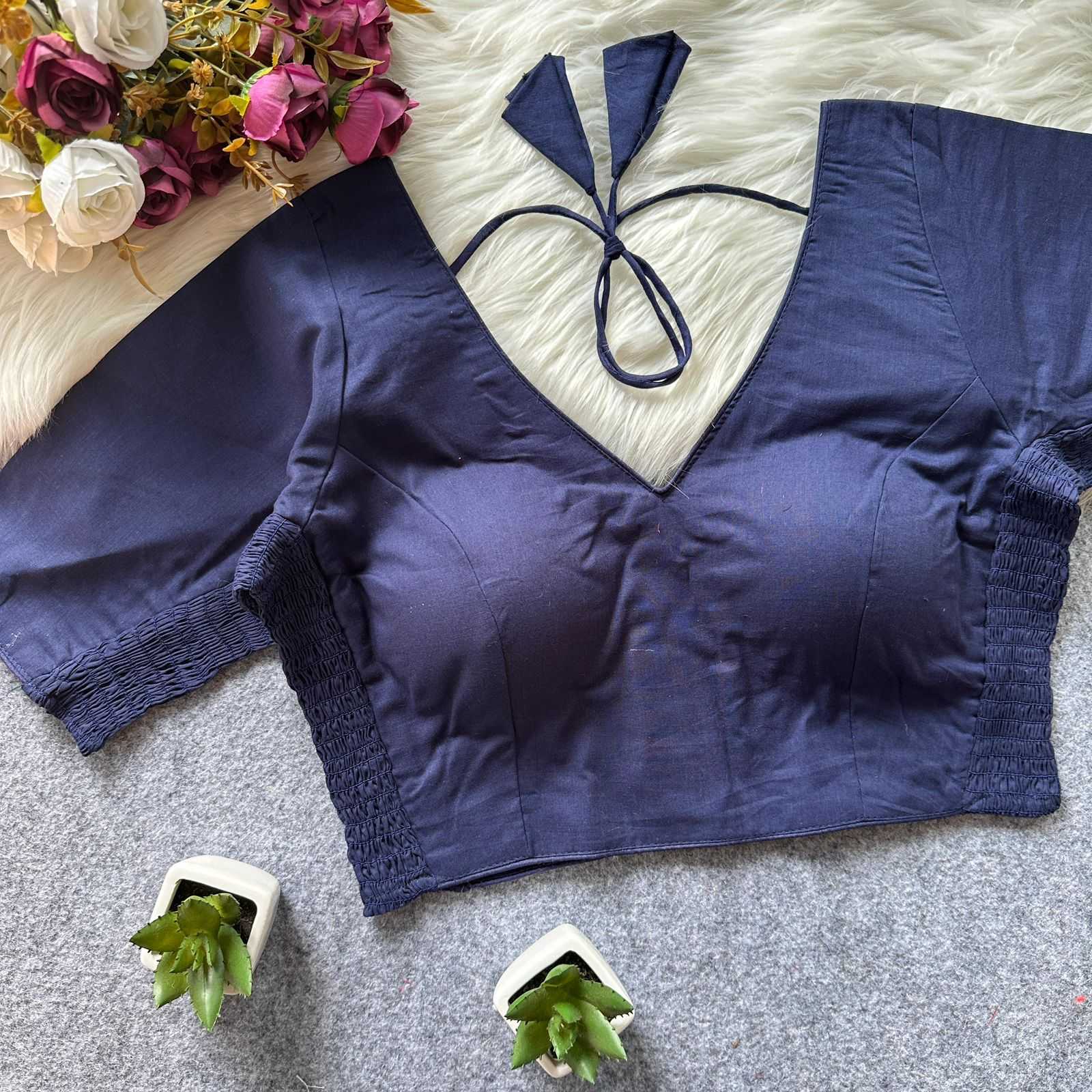 Keevaa Exporter  Silk Cotton Party Wear Blouse - YNF Online