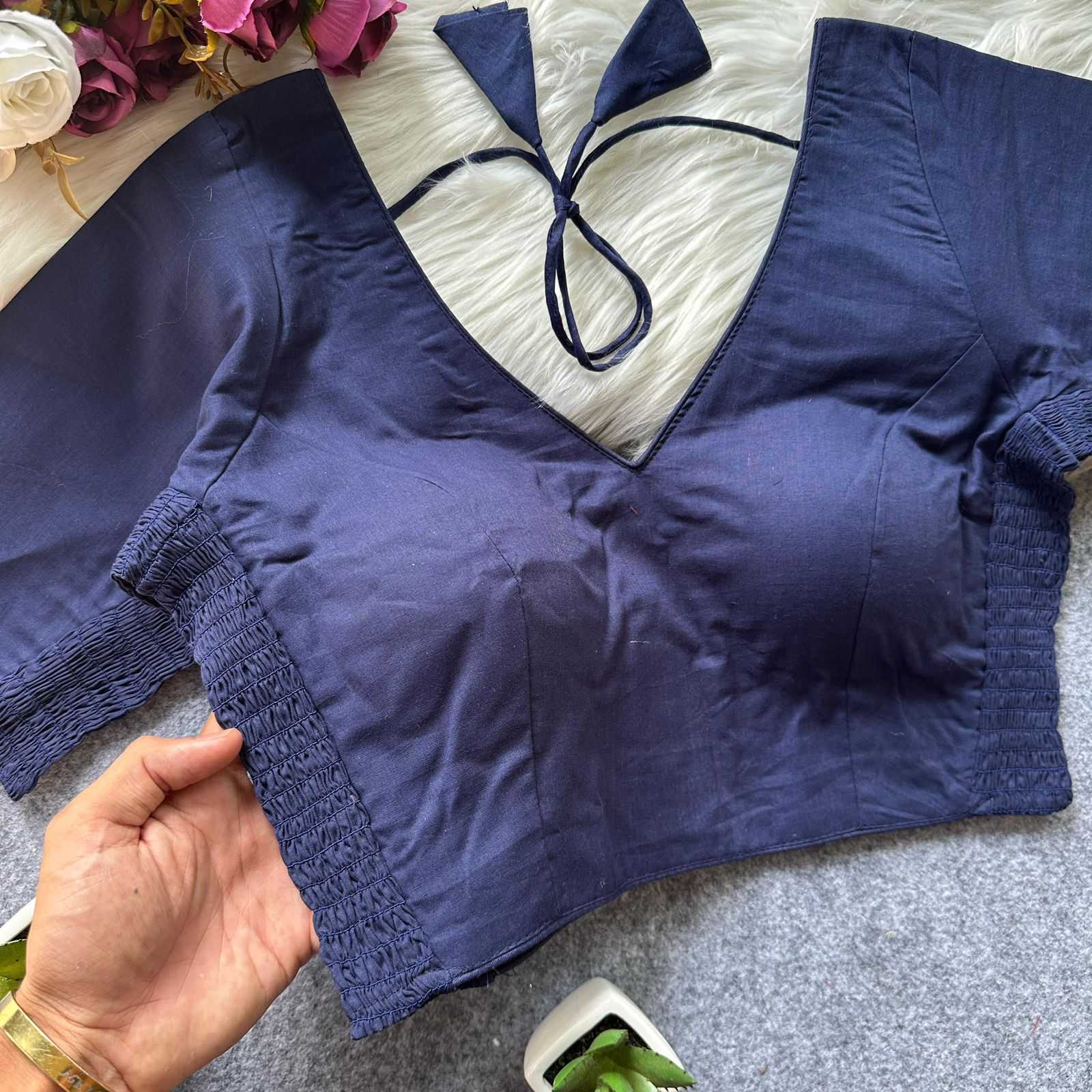Keevaa Exporter  Silk Cotton Party Wear Blouse - YNF Online