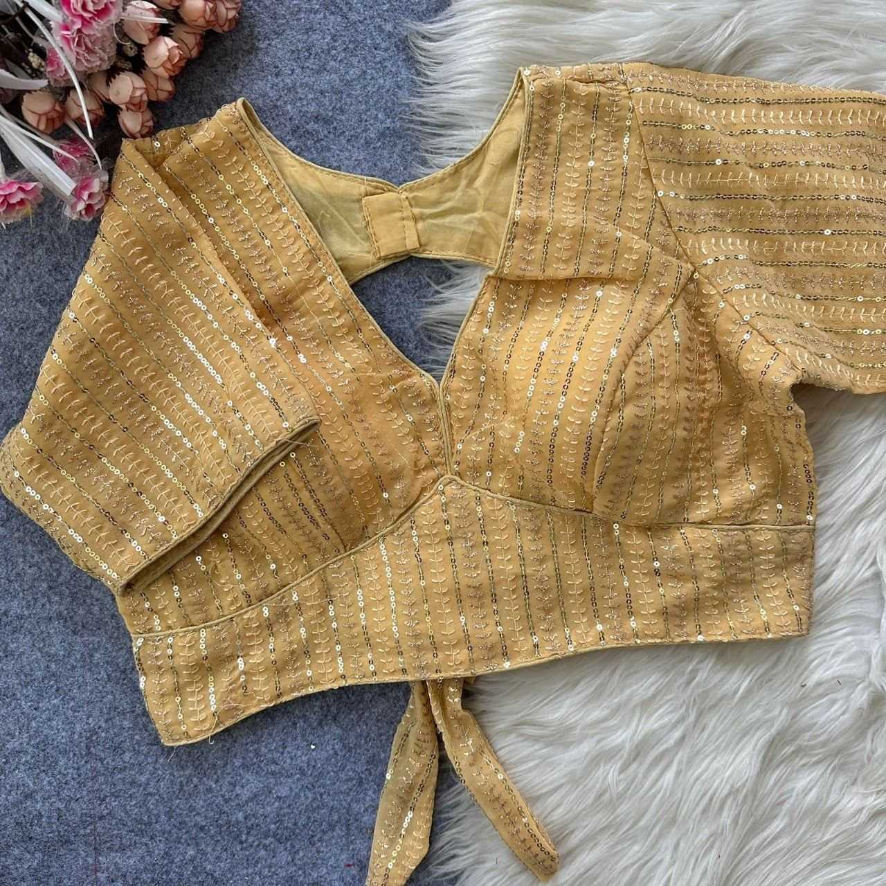 YNF Wholesale Faux Georgette Blouse  | Surat Manufacturer
