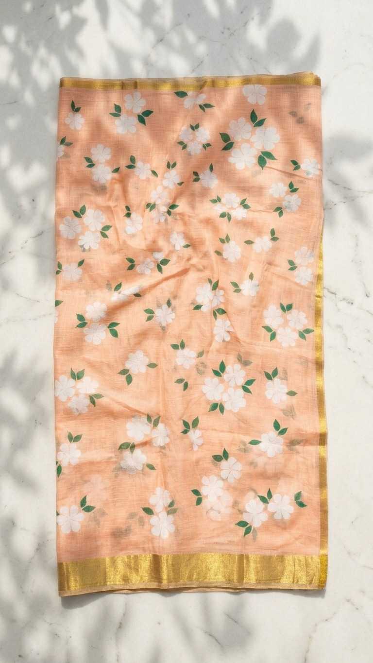 YNF Wholesale Linen Printed Sarees  | Surat Manufacturer