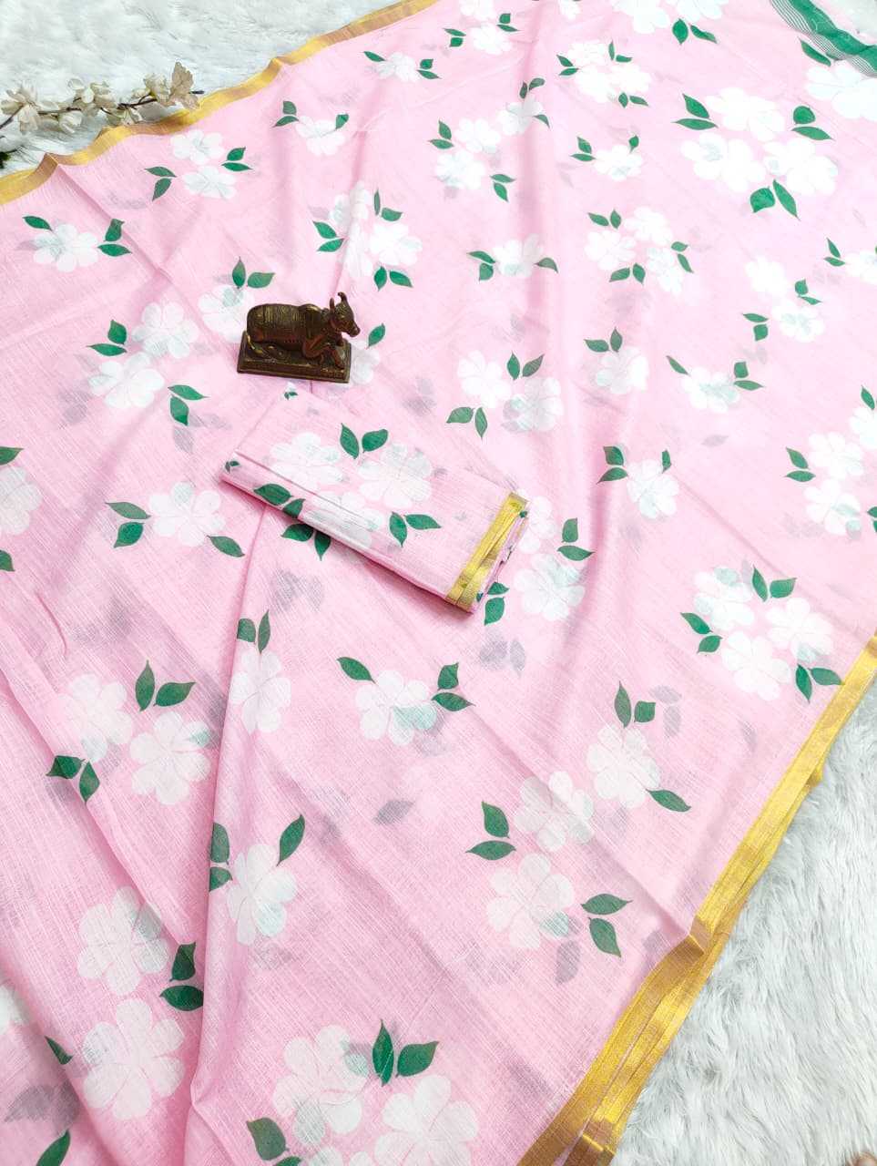 YNF Wholesale Linen Printed Sarees  | Surat Manufacturer