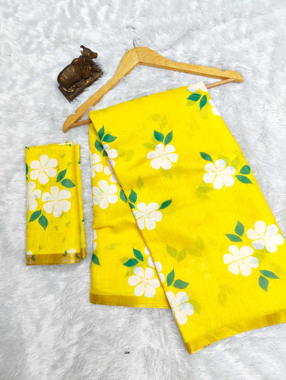 YNF Wholesale Linen Printed Sarees  | Surat Manufacturer