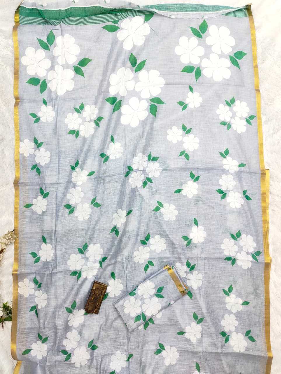 YNF Wholesale Linen Printed Sarees  | Surat Manufacturer