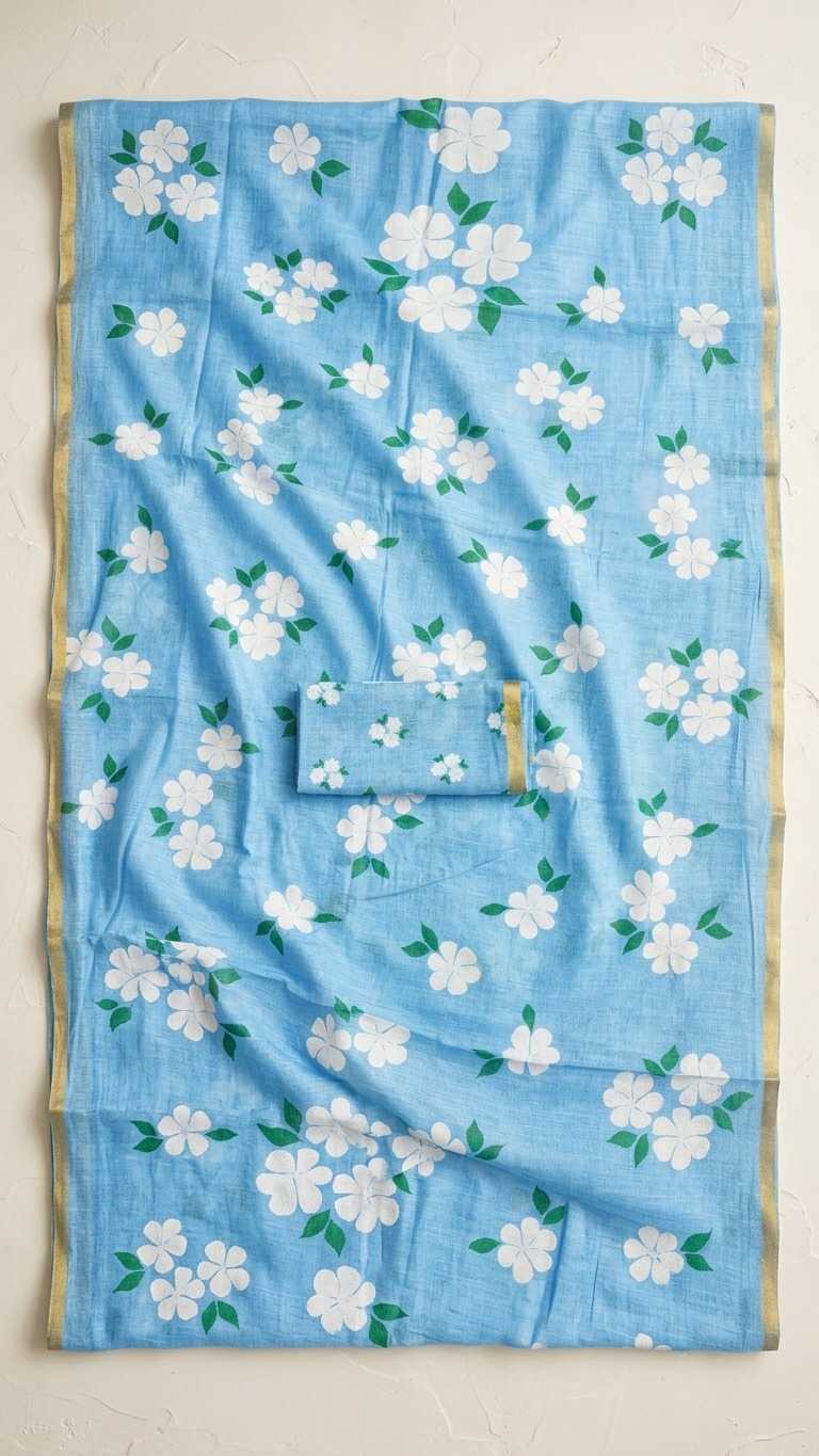 YNF Wholesale Linen Printed Sarees  | Surat Manufacturer