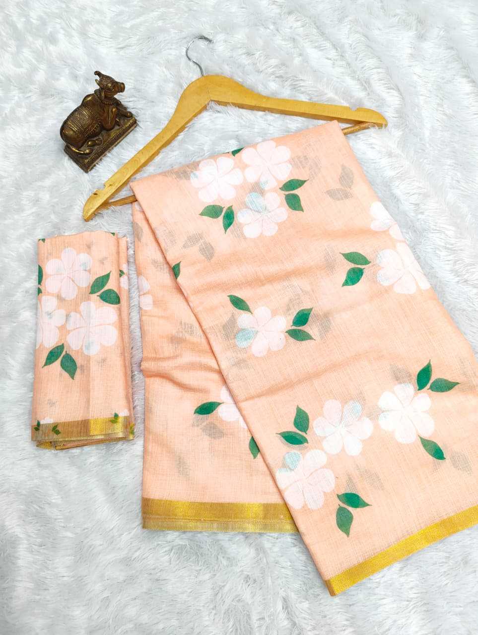YNF Wholesale Linen Printed Sarees  | Surat Manufacturer
