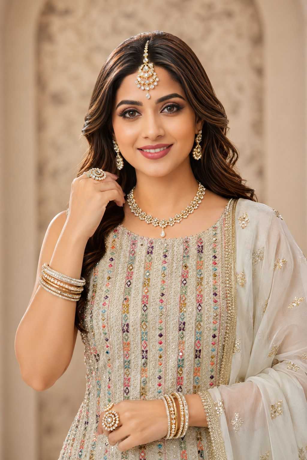 YNF Wholesale Georgette Ladies Suits  | Surat Manufacturer