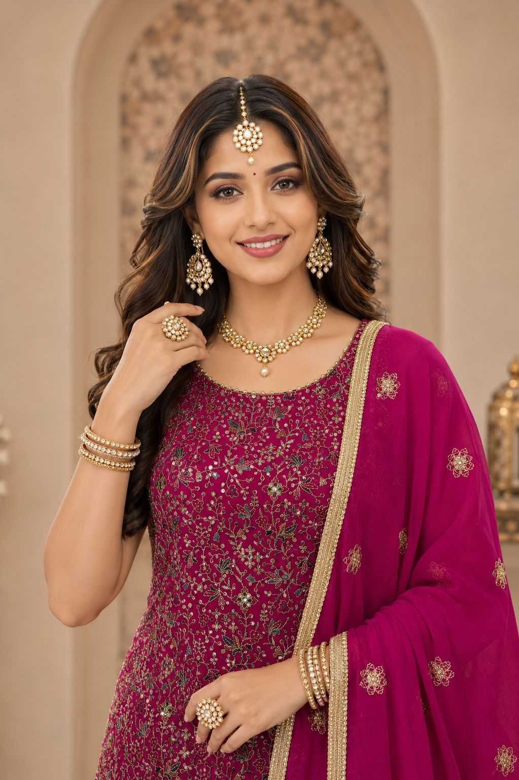 YNF Wholesale Georgette Ladies Suits  | Surat Manufacturer