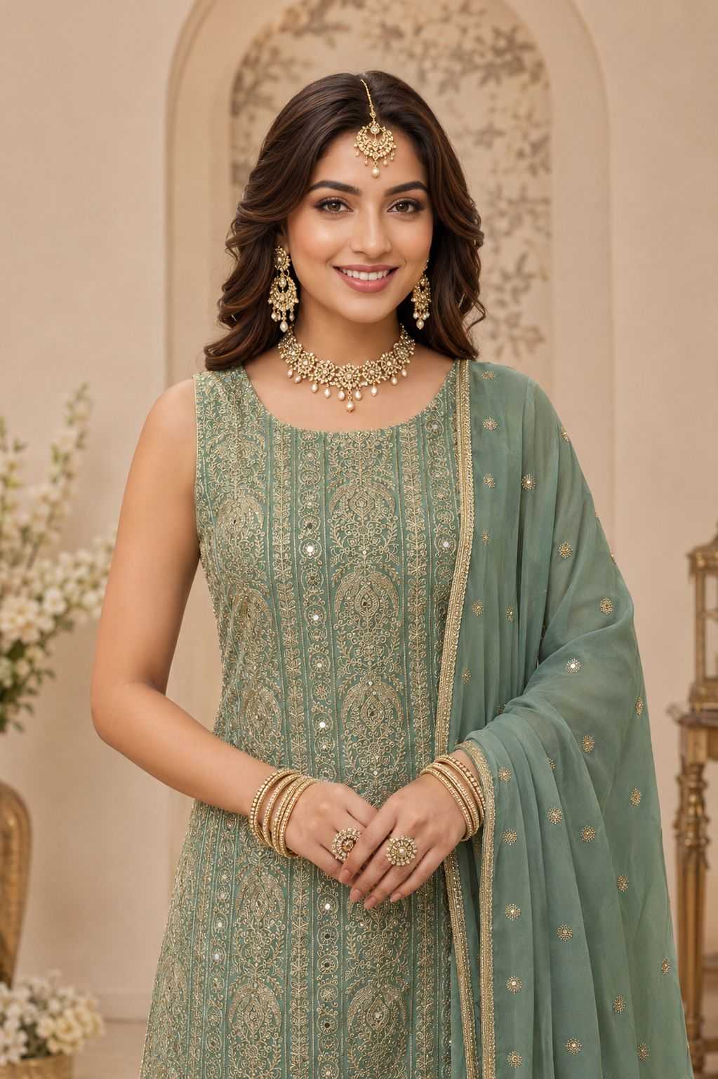 YNF Wholesale Georgette Ladies Suits  | Surat Manufacturer