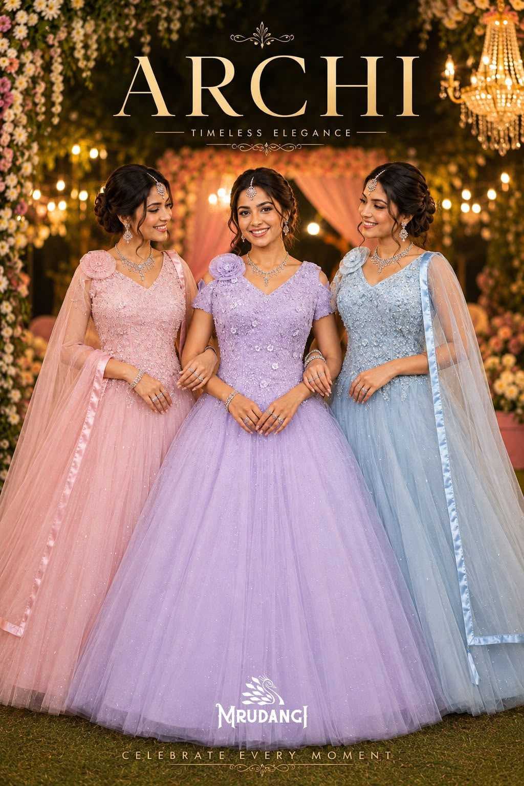 YNF Wholesale Net Fancy Gowns  | Surat Manufacturer