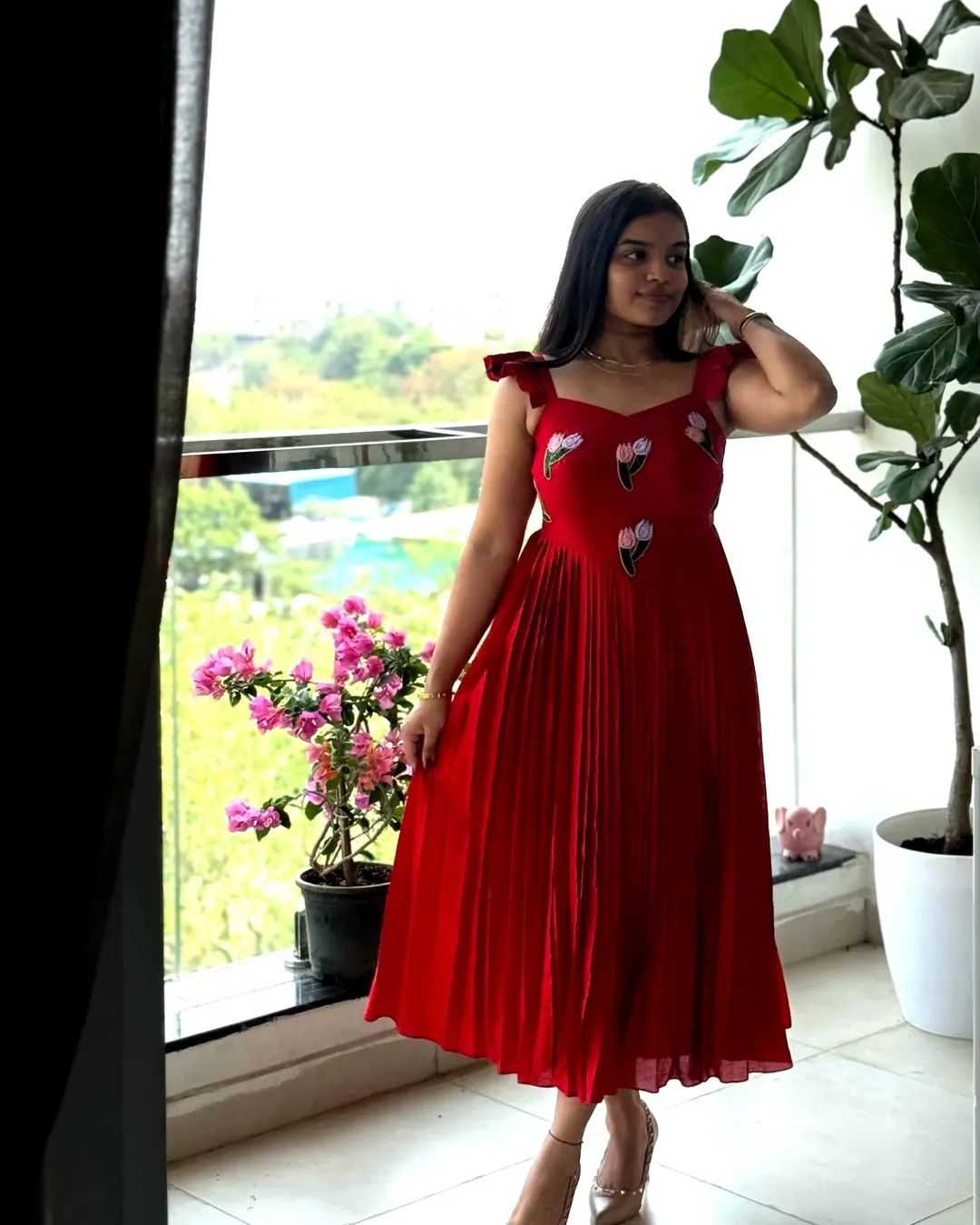 YNF Wholesale Vichitra Silk Embroidery Gowns  | Surat Manufacturer