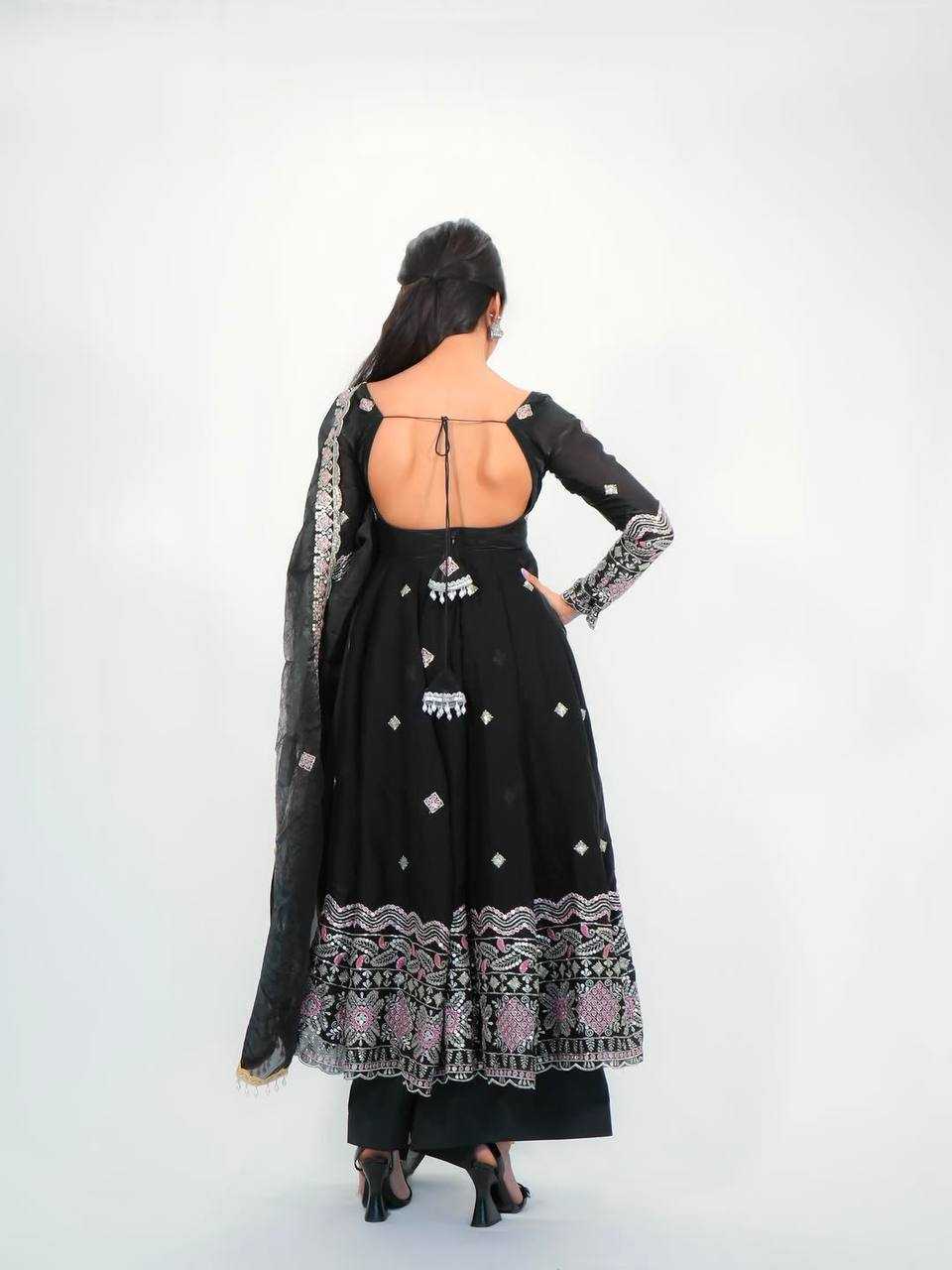 YNF Wholesale Silk Party Wear Gowns  | Surat Manufacturer