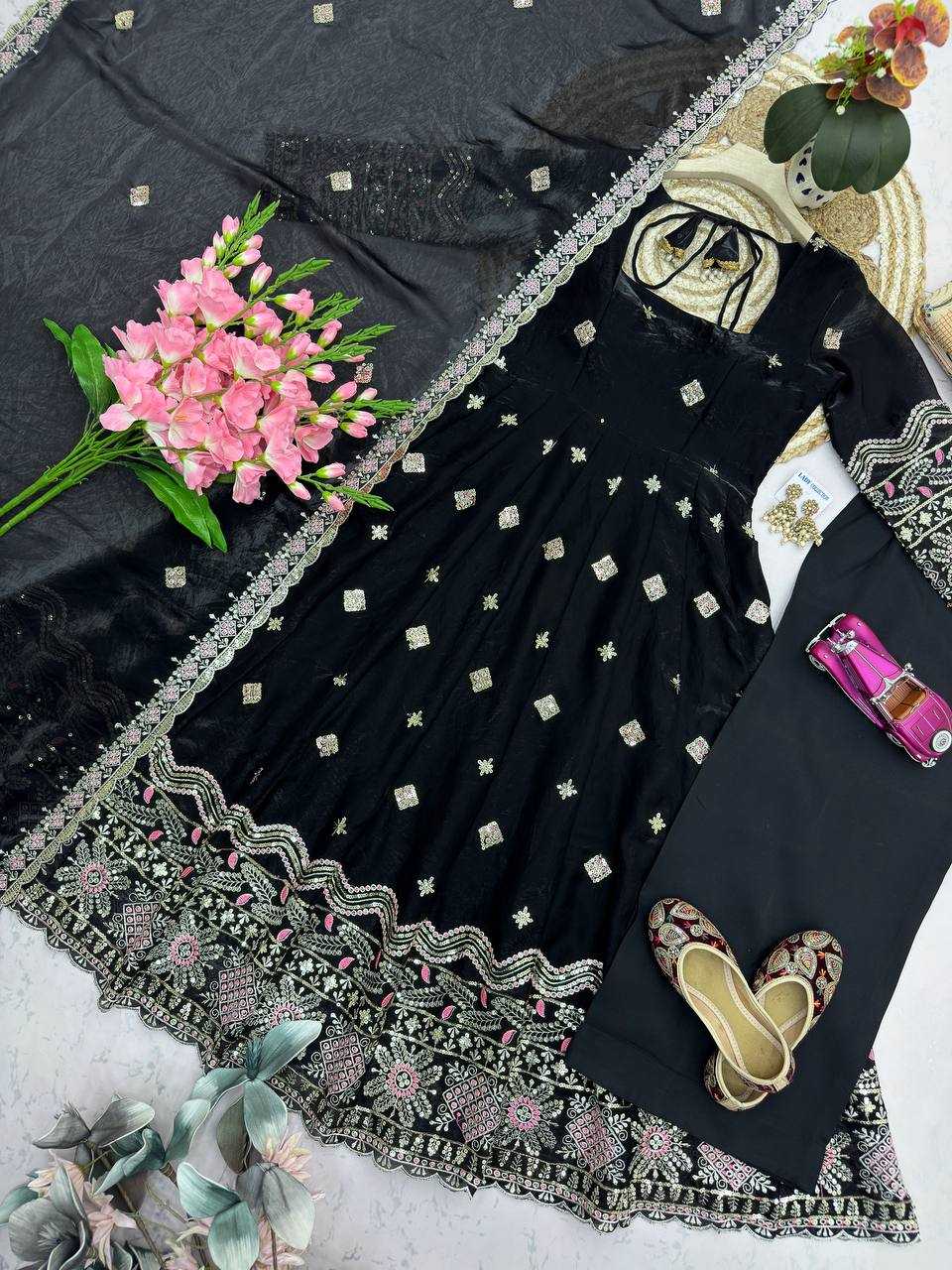 YNF Wholesale Silk Party Wear Gowns  | Surat Manufacturer