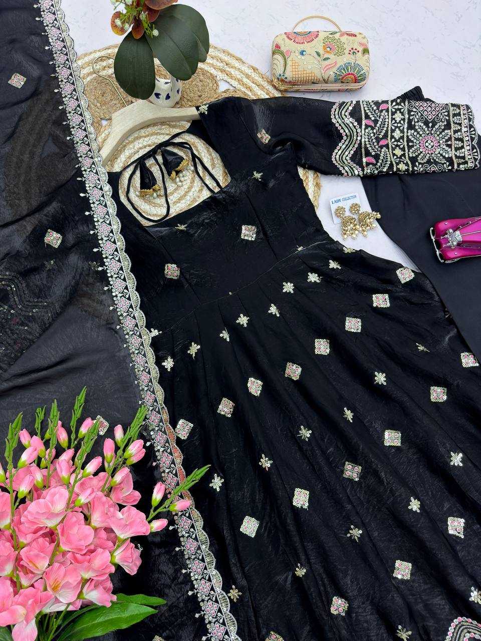YNF Wholesale Silk Party Wear Gowns  | Surat Manufacturer