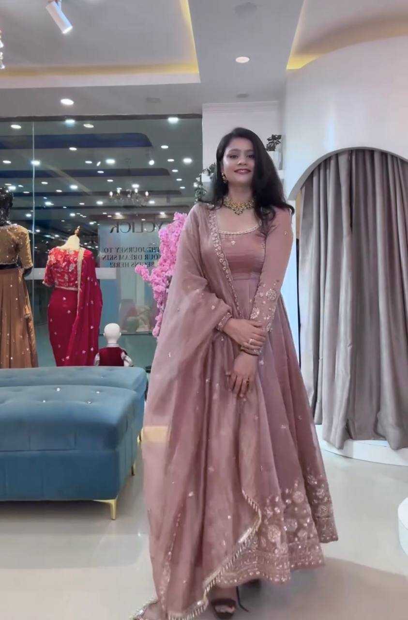 YNF Wholesale Heavy Silk Embroidery Gowns  | Surat Manufacturer