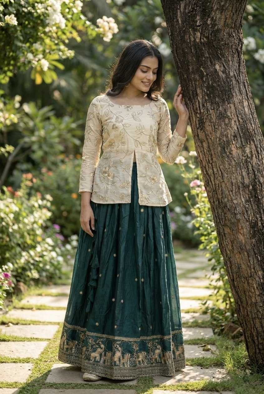 YNF Wholesale FENDY Embroidered Lehenga  | Surat Manufacturer