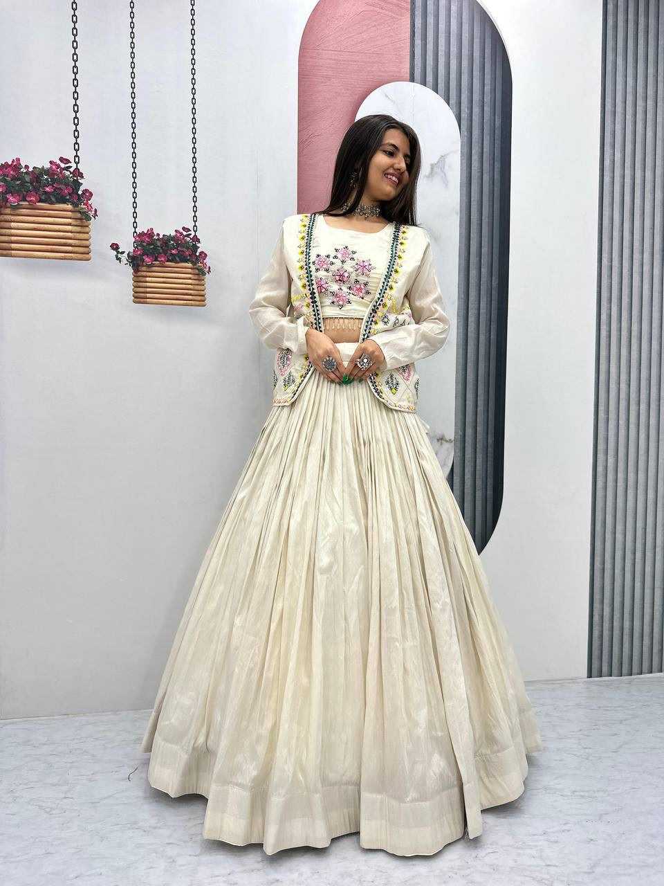 YNF Wholesale Tissue Designer Lehenga  | Surat Manufacturer