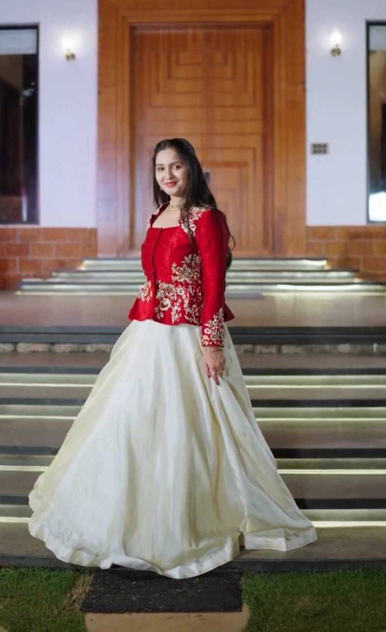YNF Wholesale Chinon Embroidered Lehenga  | Surat Manufacturer
