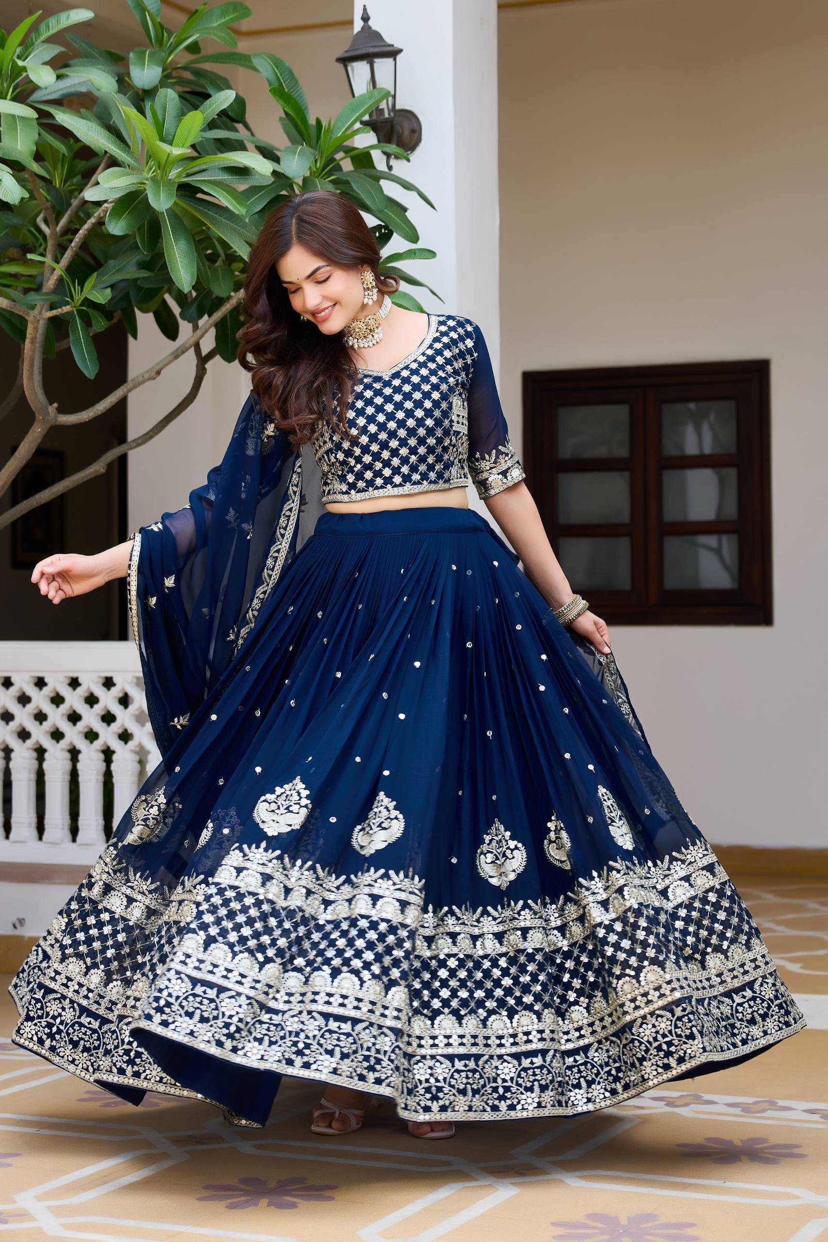 YNF Wholesale Faux Georgette Wedding Lehenga KESH498 179 | Surat Manufacturer