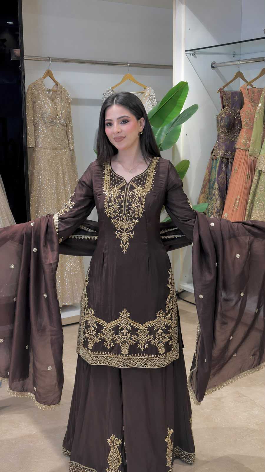 YNF Wholesale Crepe Silk Embroidery Suits  | Surat Manufacturer