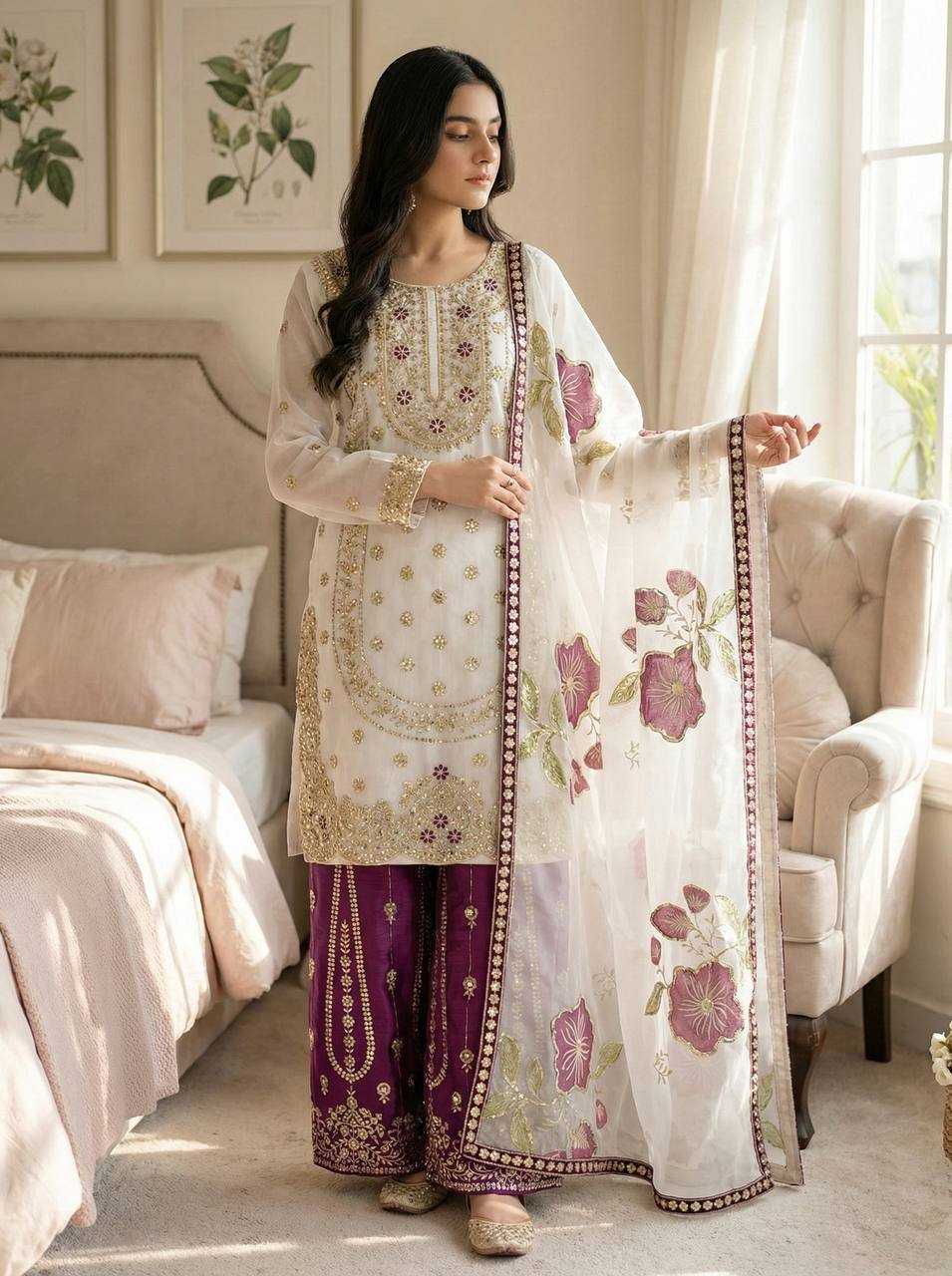 YNF Wholesale Silk Embroidery Suits  | Surat Manufacturer