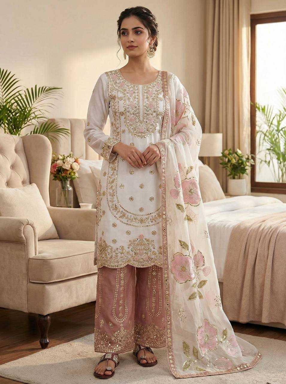 YNF Wholesale Silk Embroidery Suits  | Surat Manufacturer