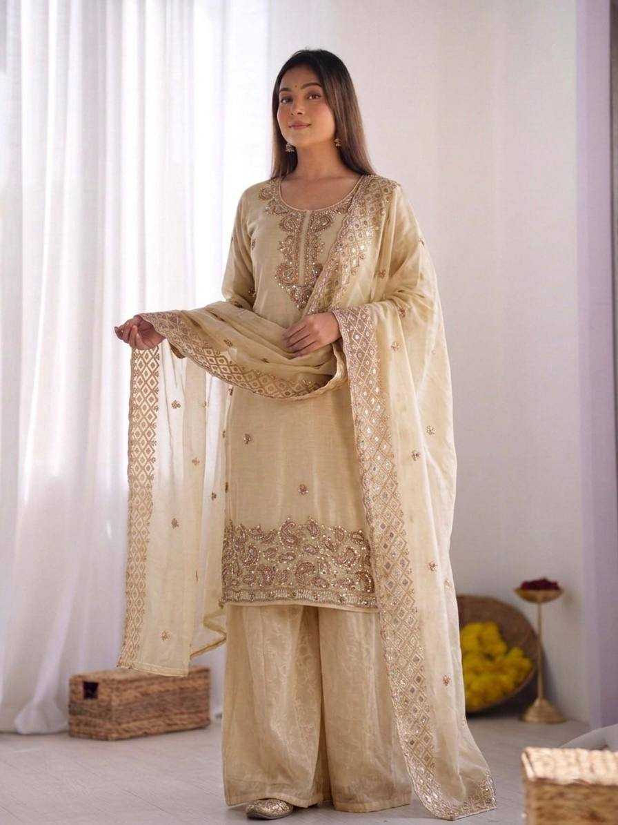 YNF Wholesale Jimmy Choo Palazzo Suit  | Surat Manufacturer