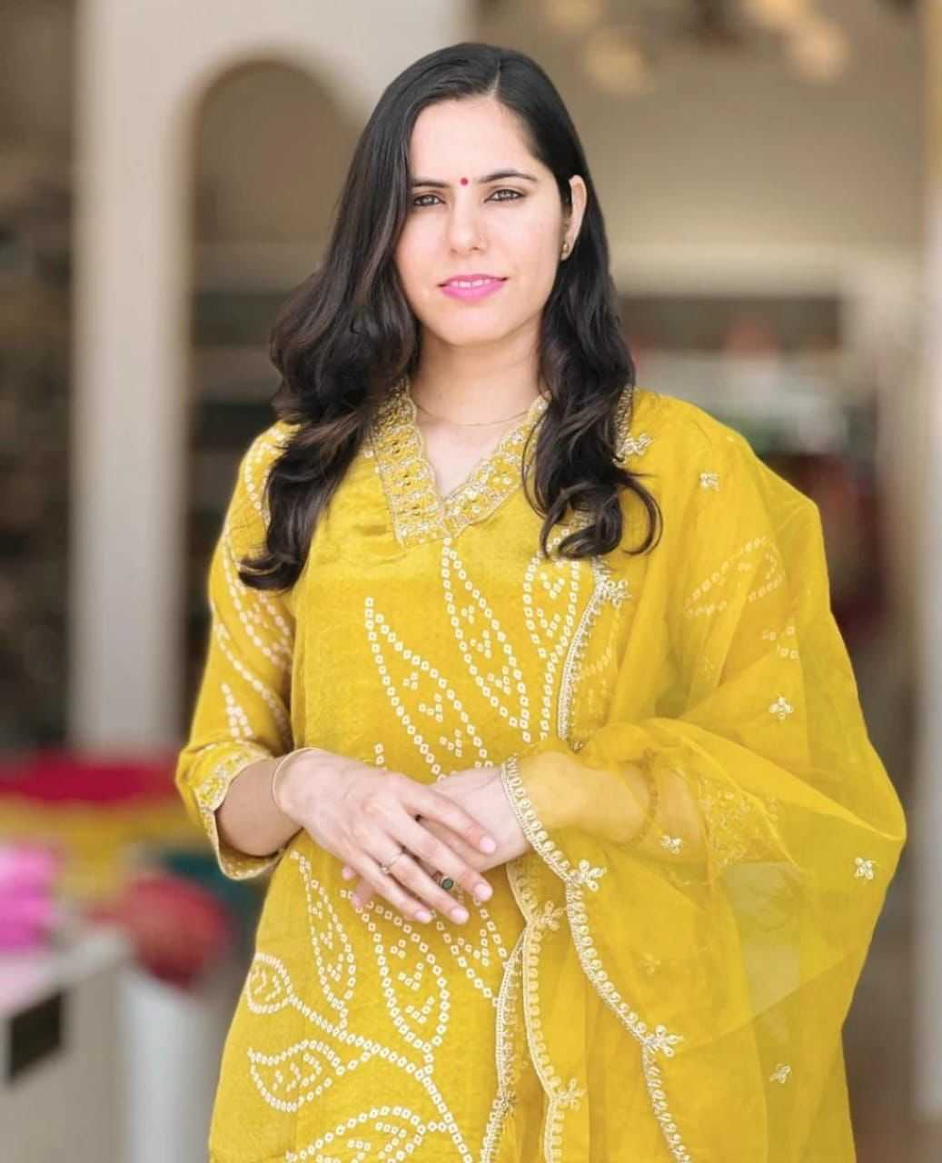 YNF Wholesale Chinon Silk Ladies Suits  | Surat Manufacturer