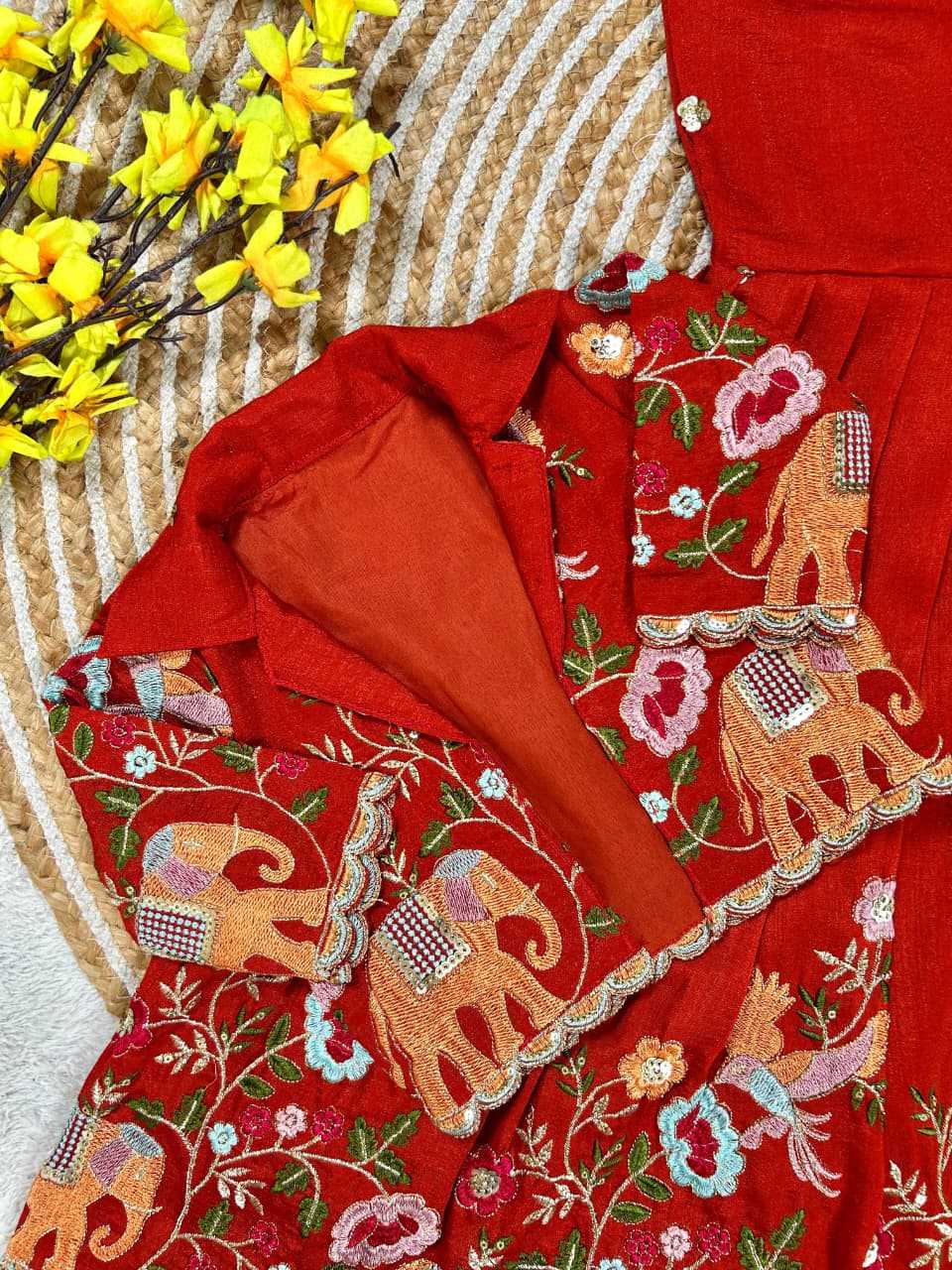 YNF Wholesale Vichitra Silk Kids Frocks  | Surat Manufacturer