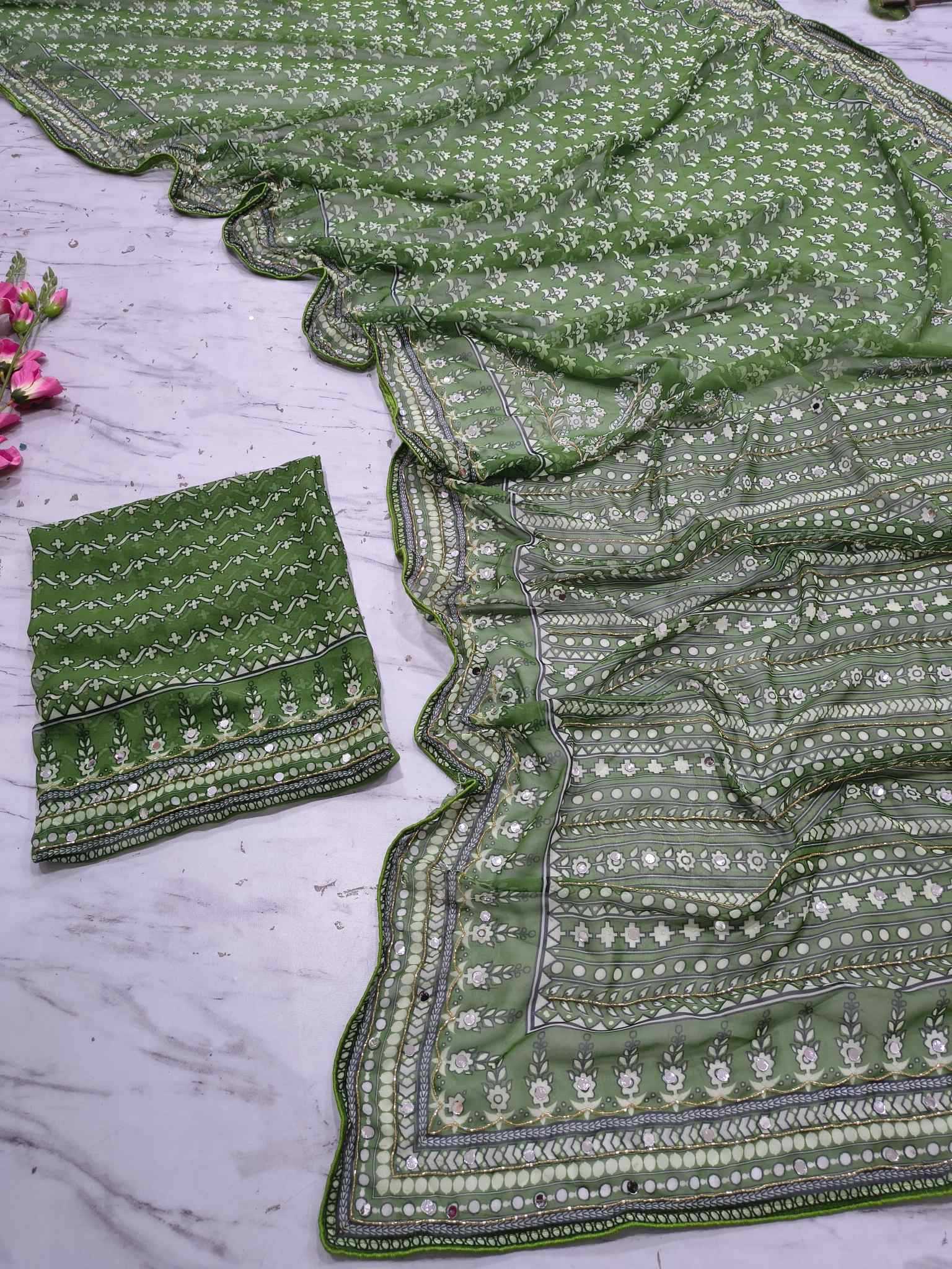 YNF Wholesale Georgette Printed Sarees  | Surat Manufacturer