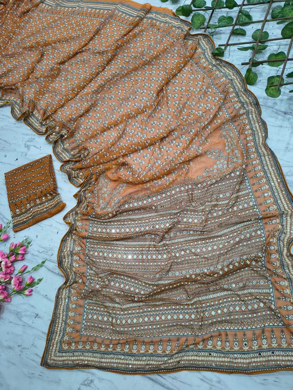 YNF Wholesale Georgette Printed Sarees  | Surat Manufacturer