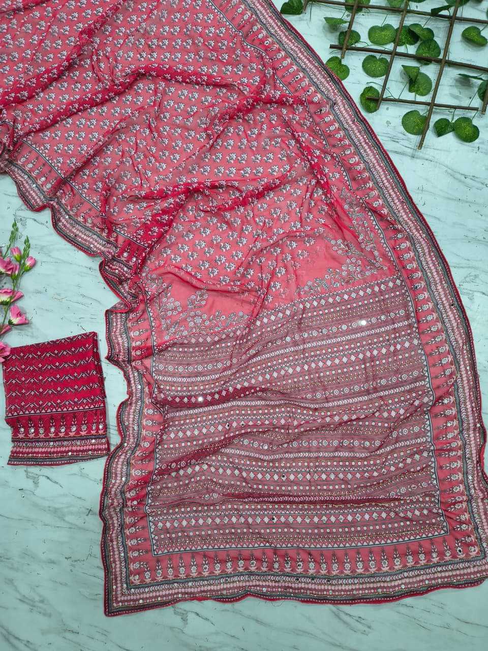 YNF Wholesale Georgette Printed Sarees  | Surat Manufacturer