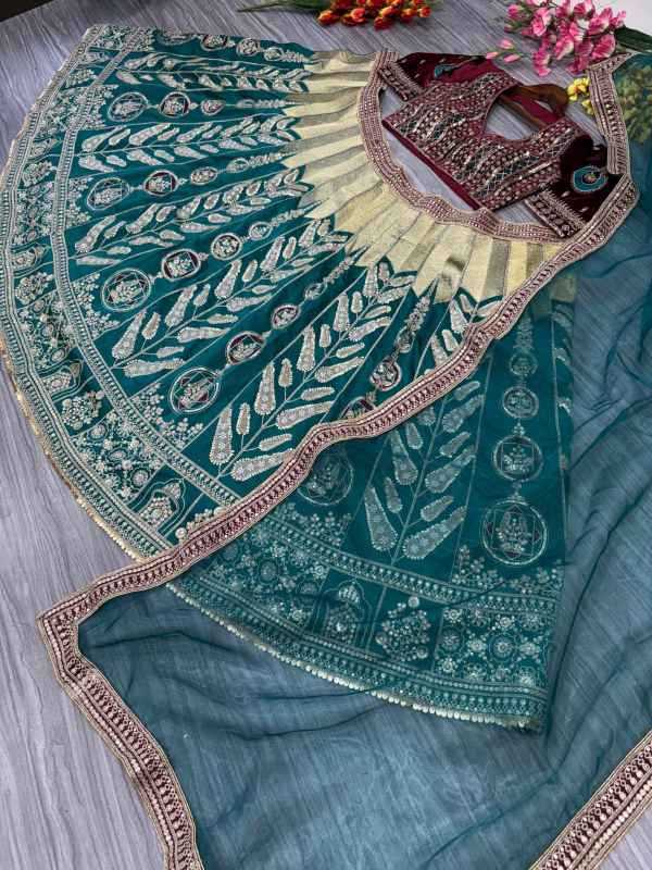 YNF Wholesale Satin Silk Zari Work Lehenga  | Surat Manufacturer