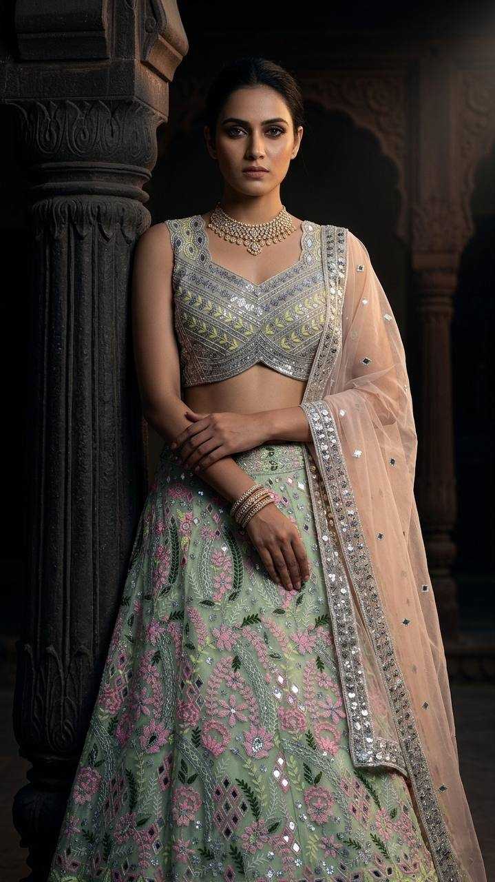 YNF Wholesale Soft Net Net Lehenga Choli  | Surat Manufacturer