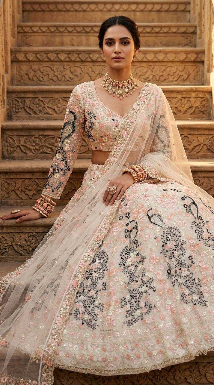 YNF Wholesale Butterfly Net Designer Lehenga  | Surat Manufacturer