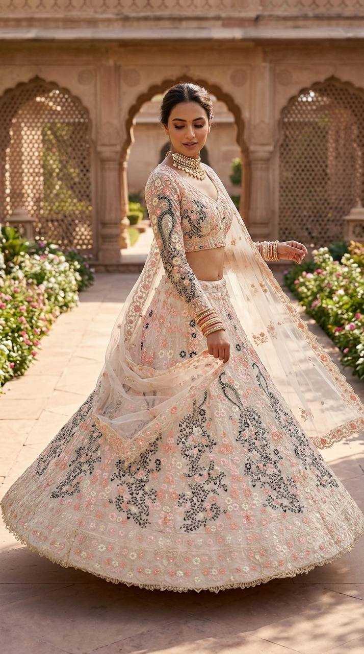 YNF Wholesale Butterfly Net Designer Lehenga  | Surat Manufacturer